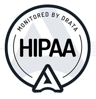 HIPAA, monitored by Drata